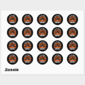 Ik hou van de smokkel van zaagsel in de ochtendwor ronde sticker (Vel)