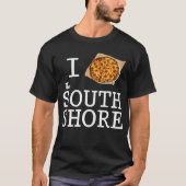 Ik hou van de South Shore MA Bar Pizza T-shirt (Voorkant)