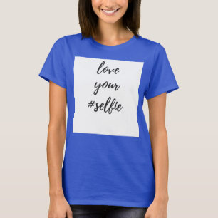 Ik hou van de spiertank van de #Selfie-vrouwen T-shirt