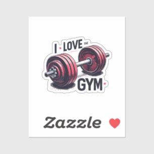 Ik hou van de sportschool sticker