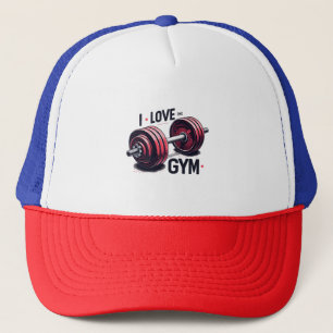 Ik hou van de sportschool trucker pet