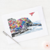 Ik hou van de terre rechthoekige sticker (Envelop)