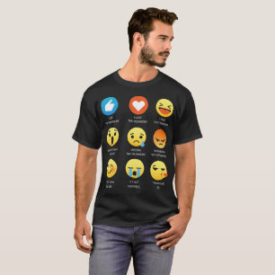 Ik hou van de trombone Emoticon Tee Shirt