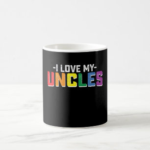 Ik hou van de trots van mijn ooms Gay Lesbische Fa Koffiemok