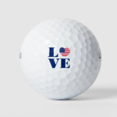 Ik hou van de VS Golfballen (Voorkant)