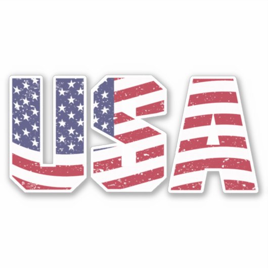 Ik hou van de VS Sticker (Voorkant)