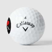 Ik hou van de VS wt css gbcnt Golfballen (Logo)