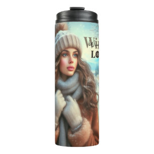 Ik hou van de winter thermosbeker