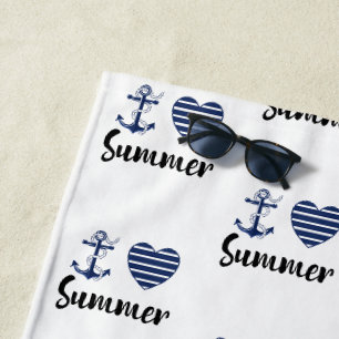 Ik hou van de zomer strandlaken