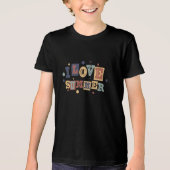 Ik hou van de zomer Tri-Blend shirt (Voorkant)