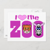 Ik hou van de Zoo Briefkaart (Voorkant / Achterkant)