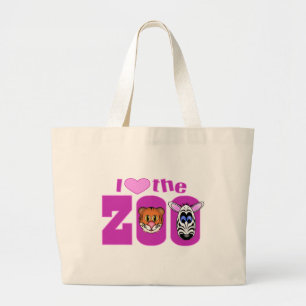 Ik hou van de Zoo Grote Tote Bag