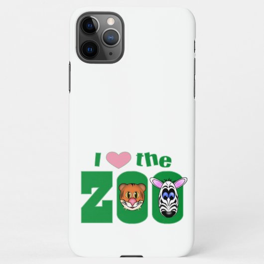 Ik hou van de ZOO iPhone Case iPhone Hoesje (Achterkant)