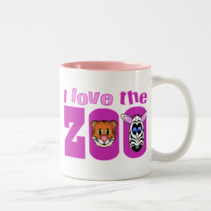 Ik hou van de Zoo Tweekleurige Koffiemok