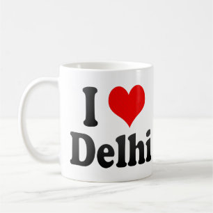 Ik hou van Delhi, India. Mera Pyar Delhi, India Koffiemok