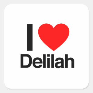 ik hou van delilah.ai vierkante sticker
