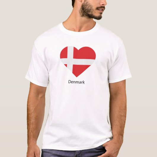 Ik hou van Denemarken T-shirt (Voorkant)