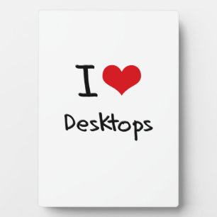 Ik hou van Desktops Fotoplaat