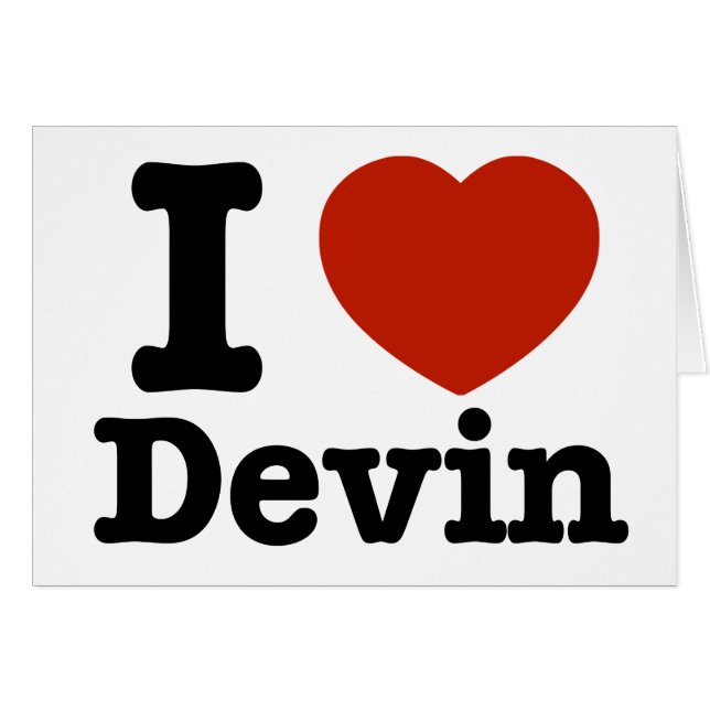 Ik hou van Devin (Voorkant Horizontaal)
