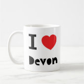 Ik hou van Devon Koffiemok (Links)