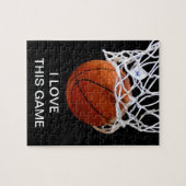 Ik hou van deze game Basketball Art Sports Legpuzzel (Horizontaal)