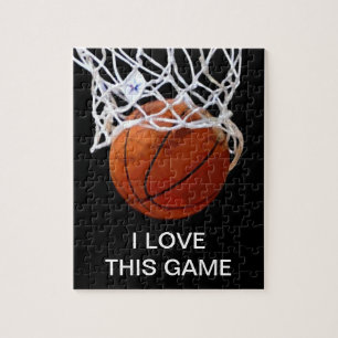 Ik hou van deze game Basketball Art Sports Legpuzzel