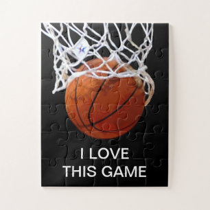 Ik hou van deze game Basketball Art Sports Legpuzzel