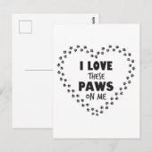 Ik hou van deze poten. briefkaart (Voorkant / Achterkant)
