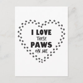 Ik hou van deze poten. briefkaart