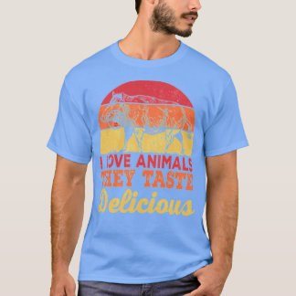 Ik hou van dieren die lekker smaken 1 t-shirt