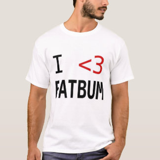 ik hou van dikke vetten t-shirt