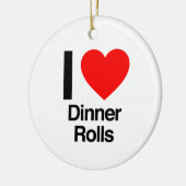 ik hou van diners keramisch ornament (Links)