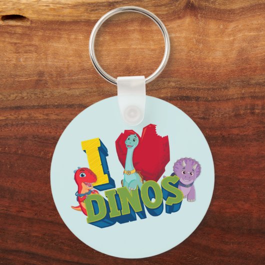 Ik hou van dino's | Dino Ranch Sleutelhanger (Voorkant)