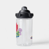 Ik hou van dino's | Dino Ranch Waterfles (Achterkant)