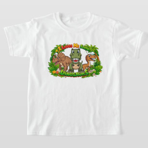 Ik hou van dinosaurussen Schattige kinderen & peut T-shirt