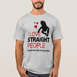 Ik hou van directe mensen t-shirt