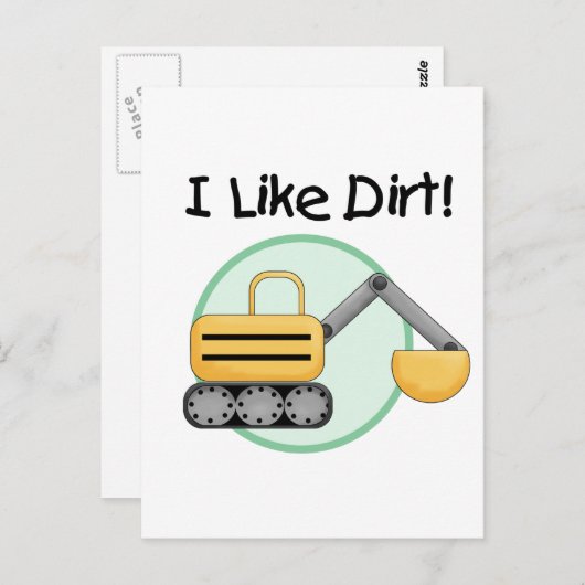 Ik hou van Dirt Tshirts en Gifts Briefkaart (Voorkant / Achterkant)