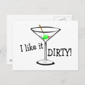 Ik hou van Dirty Martini 3 Briefkaart (Voorkant / Achterkant)