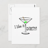 Ik hou van Dirty Martini 3 Briefkaart (Voorkant / Achterkant)