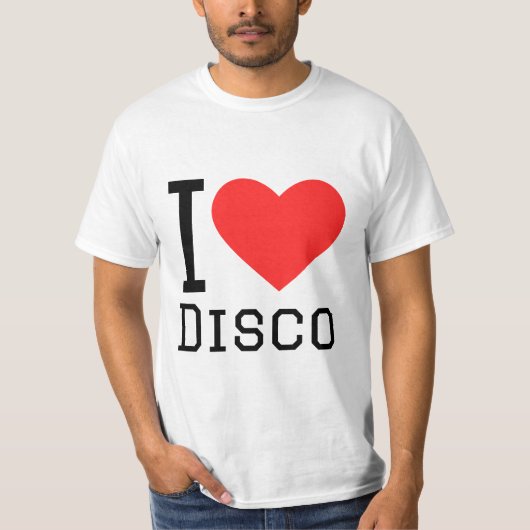 Ik hou van disco t-shirt (Voorkant)