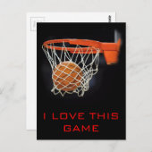Ik hou van dit spel basketbal Briefkaart (Voorkant / Achterkant)