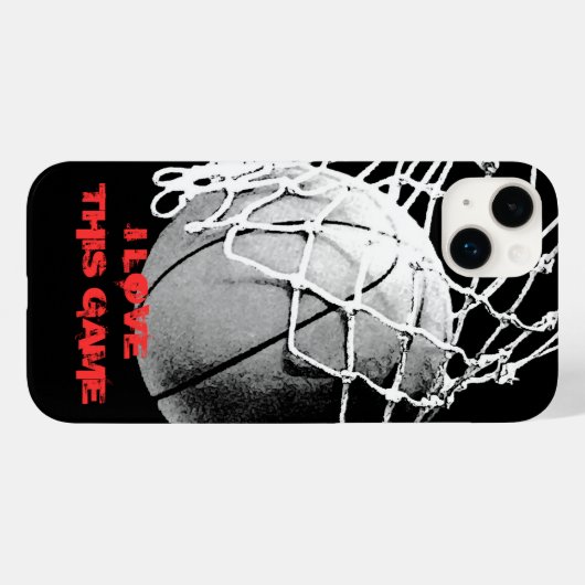Ik hou van dit spel - Basketbal Case-Mate iPhone Case (Achterkant (horizontaal))