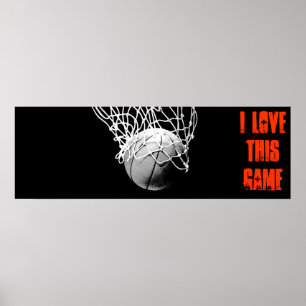 Ik hou van dit spel - Basketbal Panoramic Poster