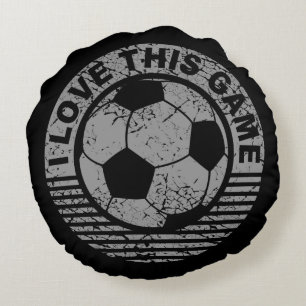 Ik hou van dit spel - voetbal/football bal rond kussen