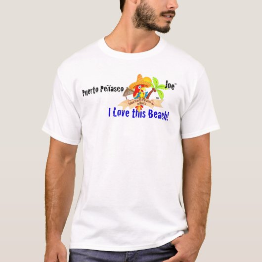 Ik hou van dit strand - Mannen T-Shirt (Voorkant)