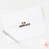Ik hou van diwali ronde sticker (Envelop)