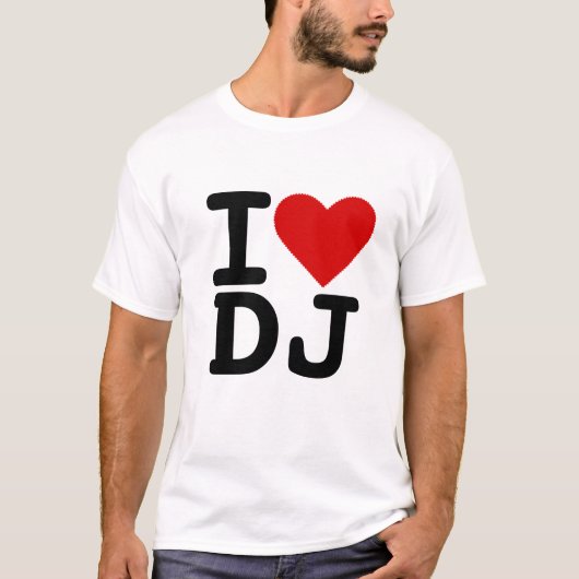 Ik hou van DJ T-shirt (Voorkant)