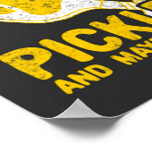 Ik hou van Dogs Pickleball en misschien wel van me Poster (Hoek)