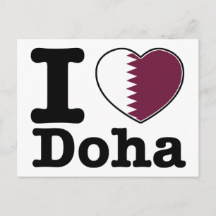 Ik hou van Doha Briefkaart