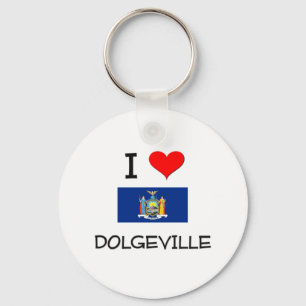 Ik hou van Dolgeville New York Sleutelhanger